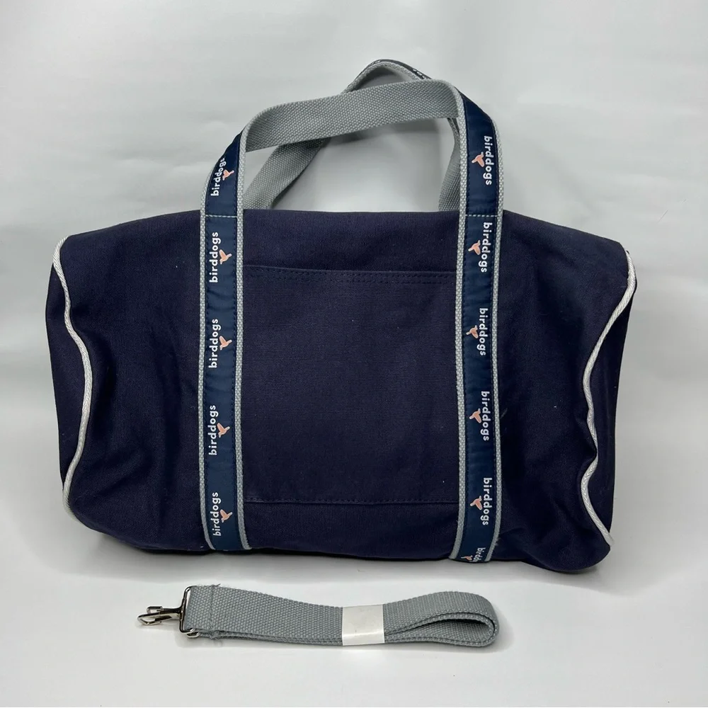 Birddogs Duffle Bag Canvas Overnight Gym Bag Navy Bird Dogs